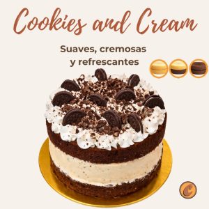 TOHELADA-CookiesandCream Torta helada de Cookies and Cream en masa blanca, combinada o chocolate — Cajicá Chía Tabio Sabana de Bogotá