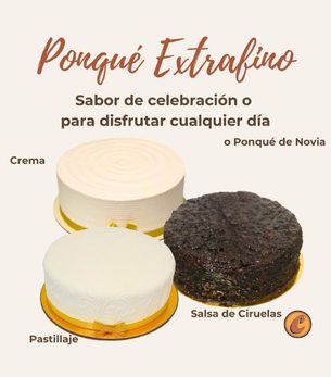 Ponqué extrafino artesanal Choconuez - Cajicá Chía Tabio Sabana de Bogotá