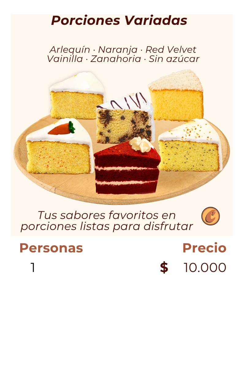 Catálogo Tortas Ponqués Postres Artesanales Porciones Ponque Choconuez - Cajicá Chía Tabio Sabana de Bogotá