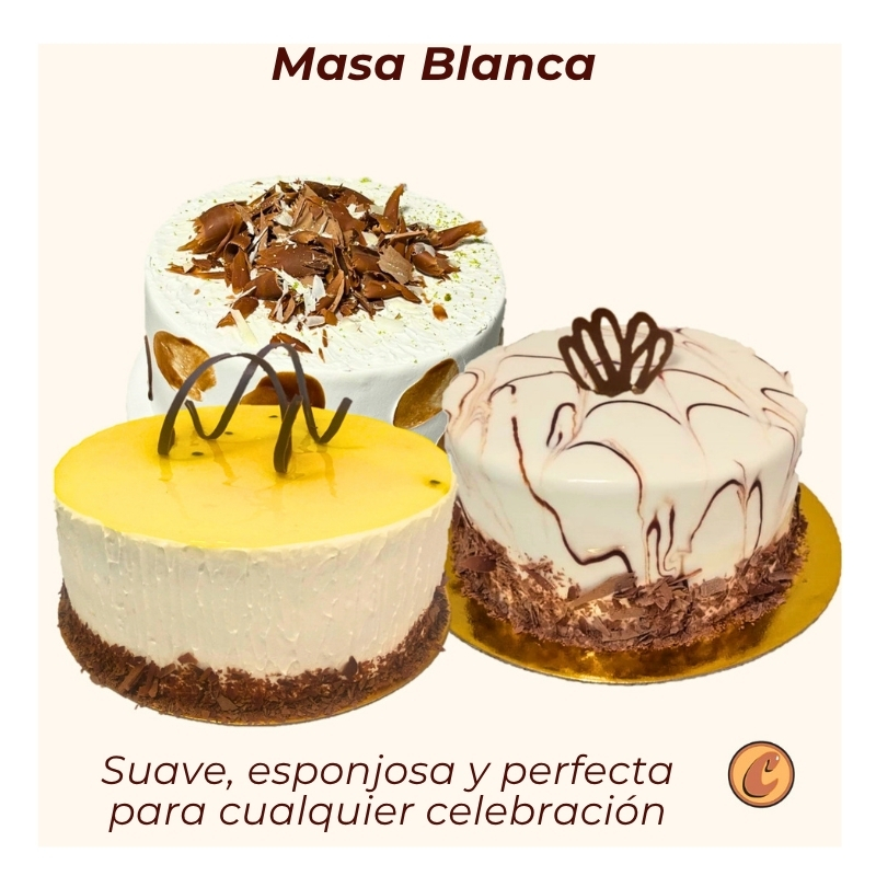 Catálogo Tortas Ponqués Postres Artesanales Torta semi-Húmeda Masa Blanca Choconuez - Cajicá Chía Tabio Sabana de Bogotá