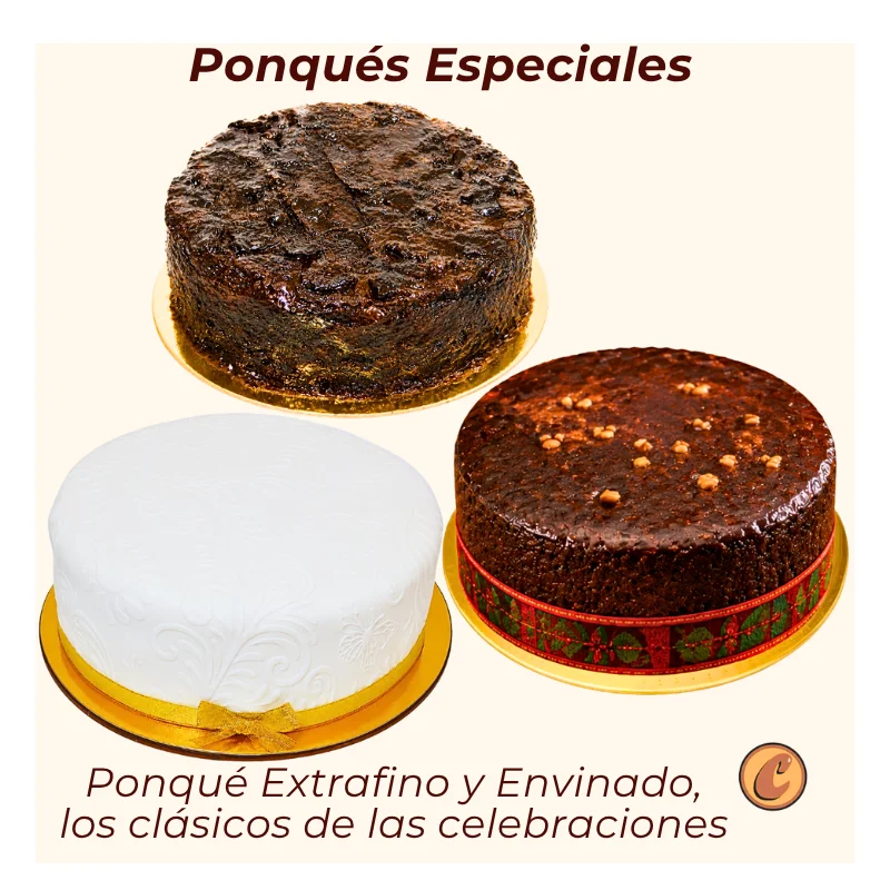 Catálogo Tortas Ponqués Postres Artesanales Ponqués Extrafino Envinado Choconuez - Cajicá Chía Tabio Sabana de Bogotá