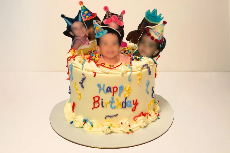 torta personalizada fotos festivas niños cumpleaños Choconuez - Cajicá Chía Tabio Sabana de Bogotá